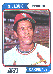 1974 Topps Baseball Cards      151     Diego Segui